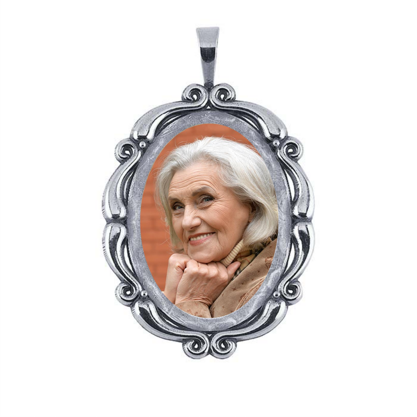 Sterling Silver Photo Pendant