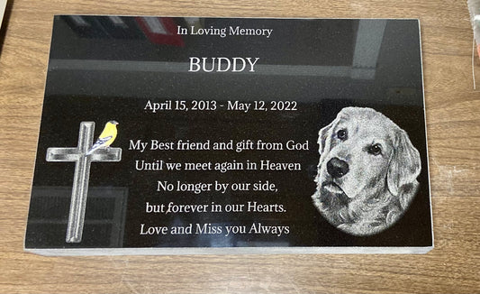 Granite Flat Pet Marker