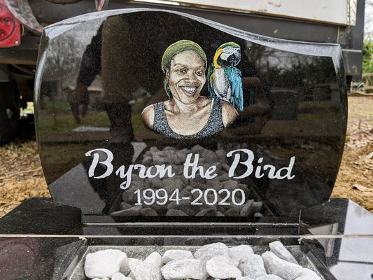 Granite Upright Pet Memorial Style B