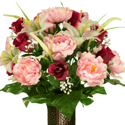 Small Silk Cemetery Arrangement