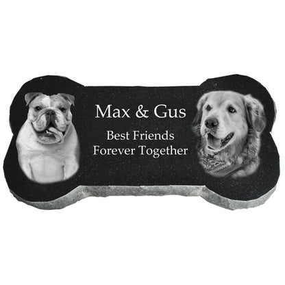Granite Bone Flat Pet Memorial