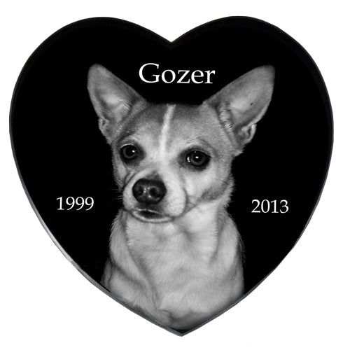 Marble Heart Indoor Pet Memorial