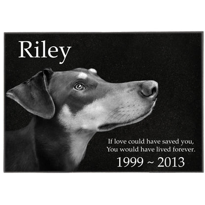 Marble Rectangle Indoor Pet Memorial