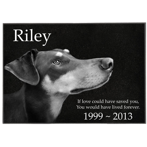 Marble Rectangle Indoor Pet Memorial