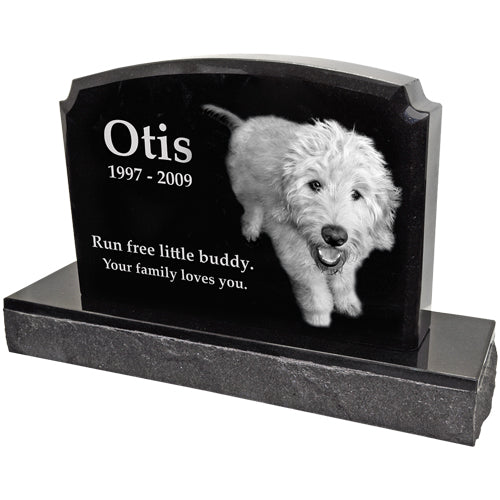 Granite Upright Pet Memorial Style A