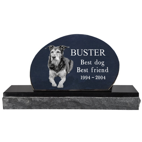 Granite Upright Pet Memorial Style E